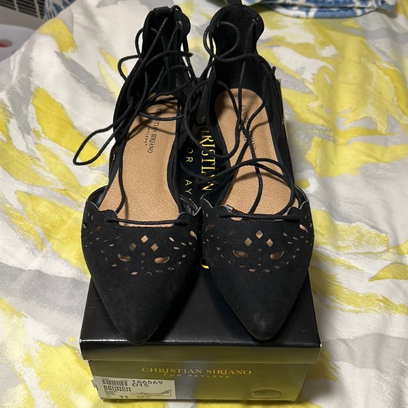 Christian Siriano Shoes - Tie up flats size 11